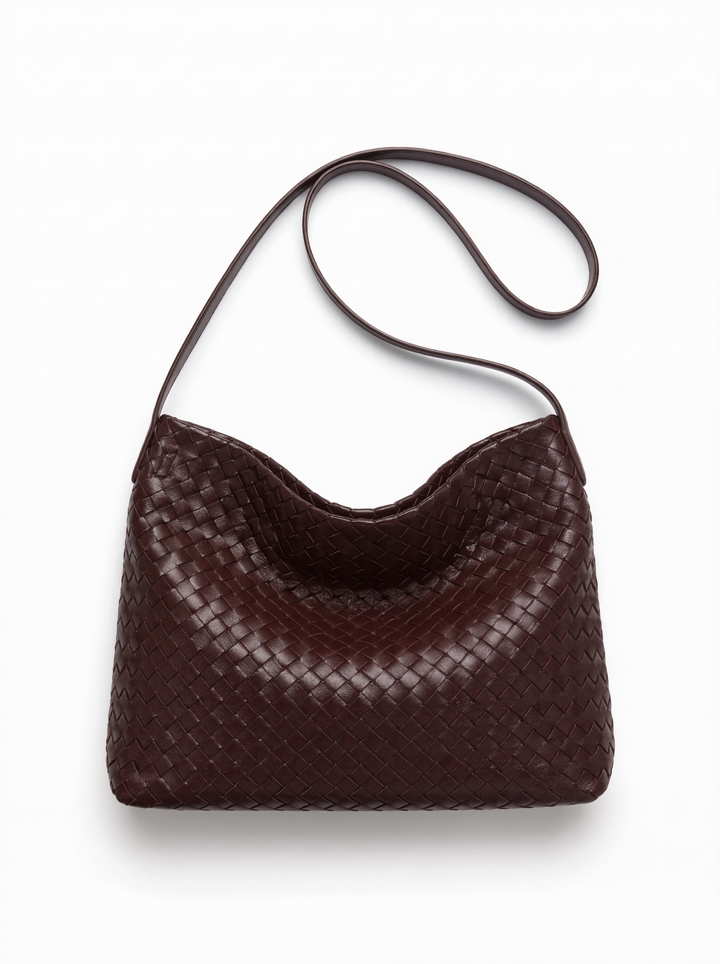 Casual Vegan Woven Hobo Shoulder Bag