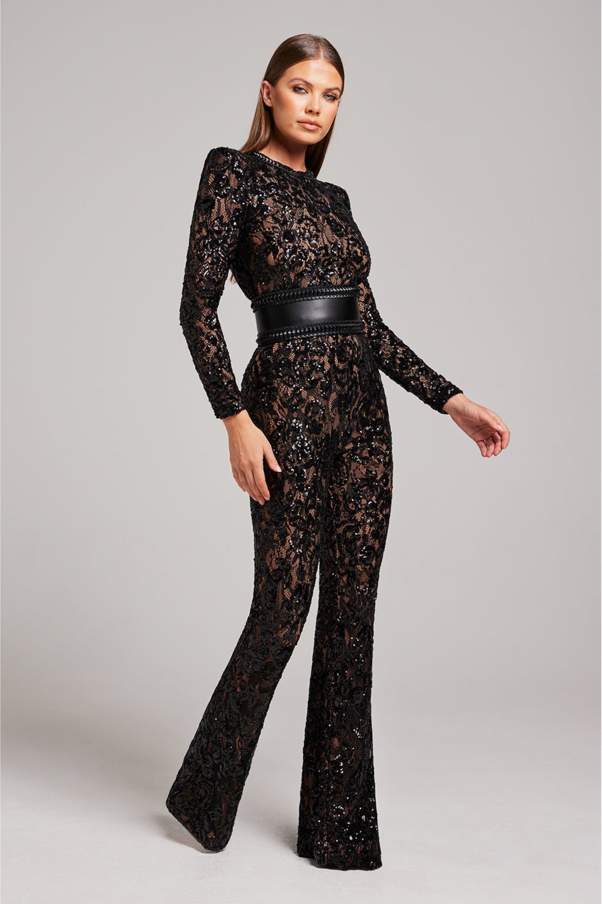 Long Sleeve Lace Jumpsuit