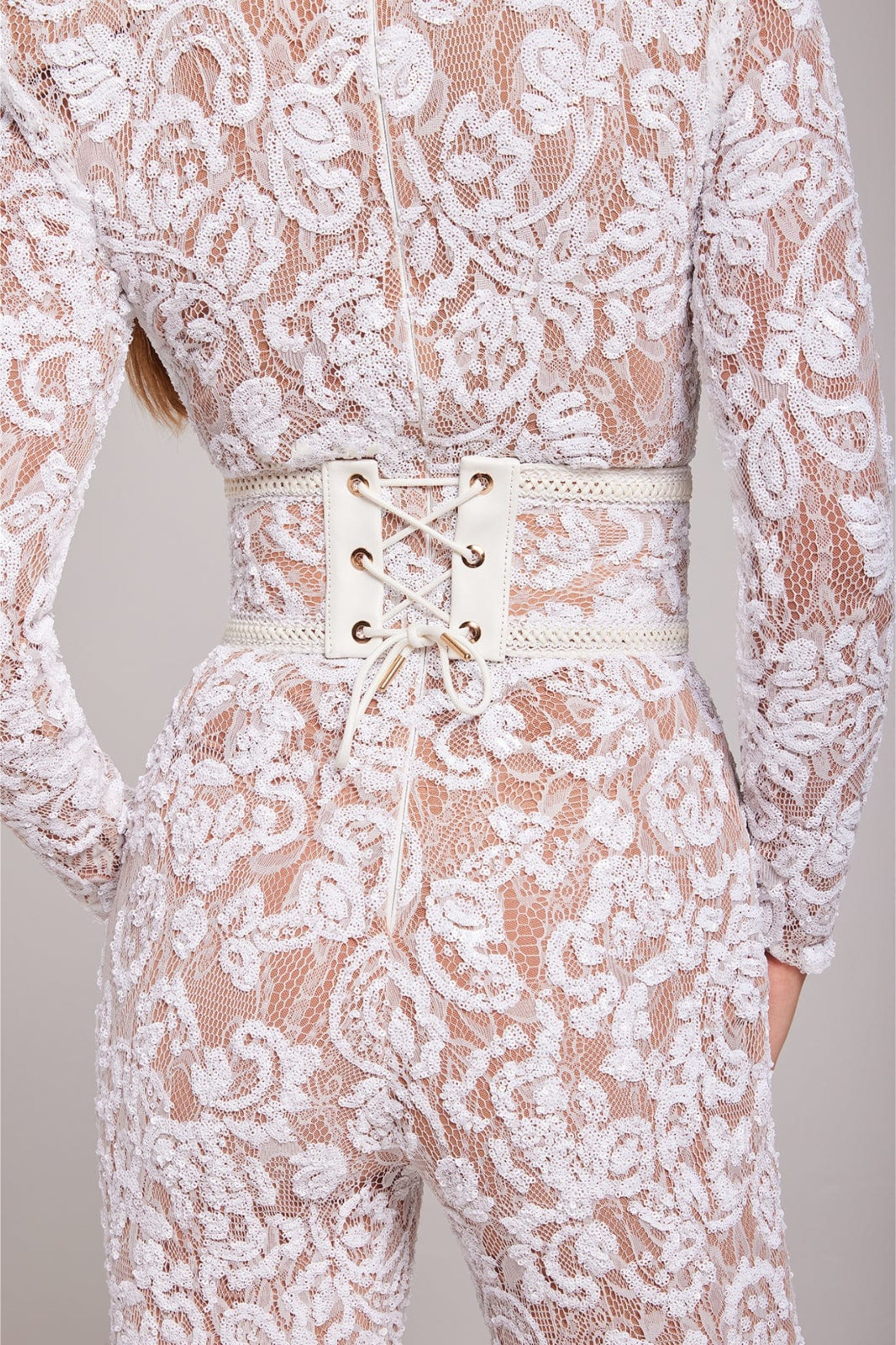 Long Sleeve Lace Jumpsuit