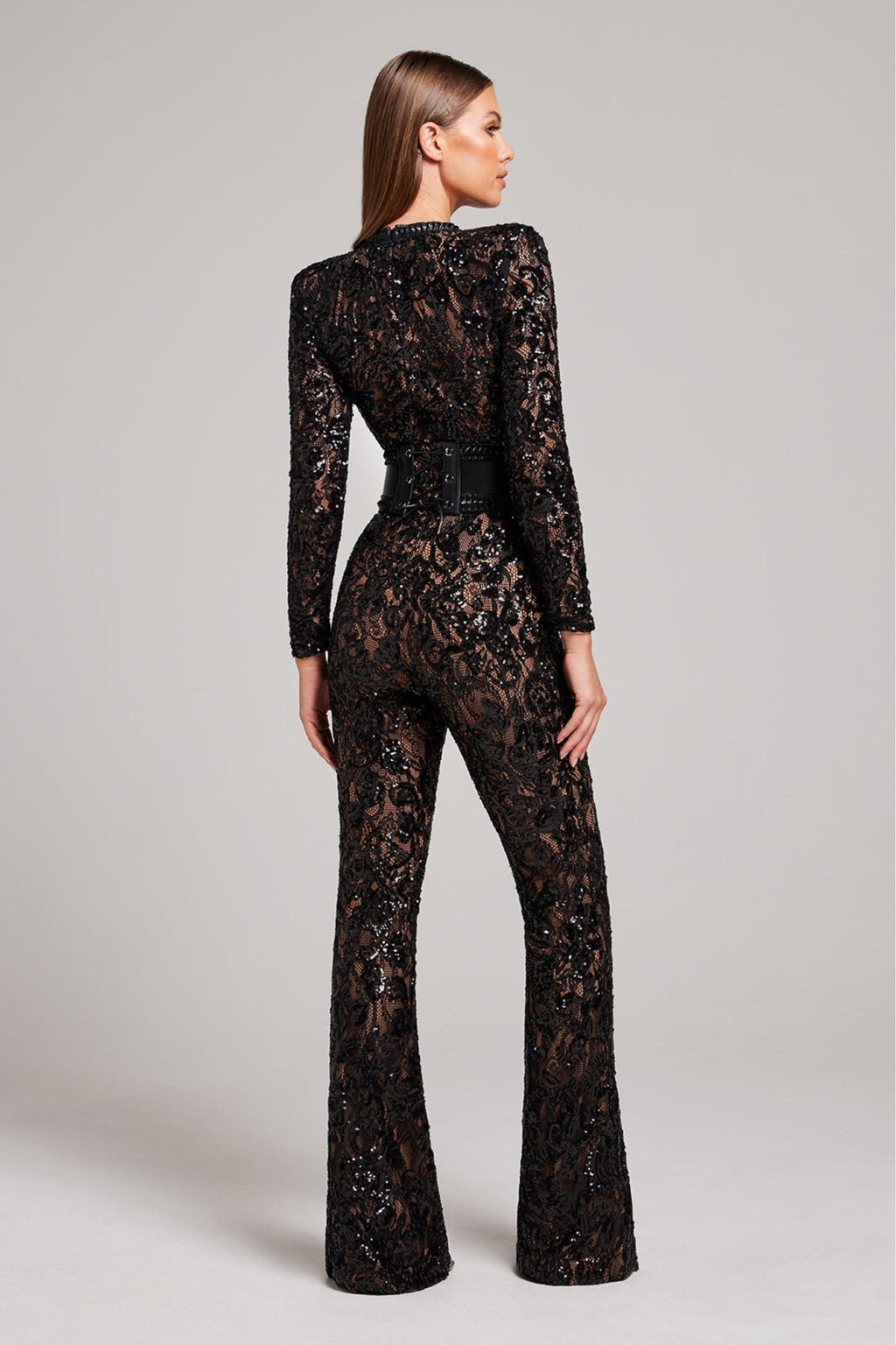 Long Sleeve Lace Jumpsuit