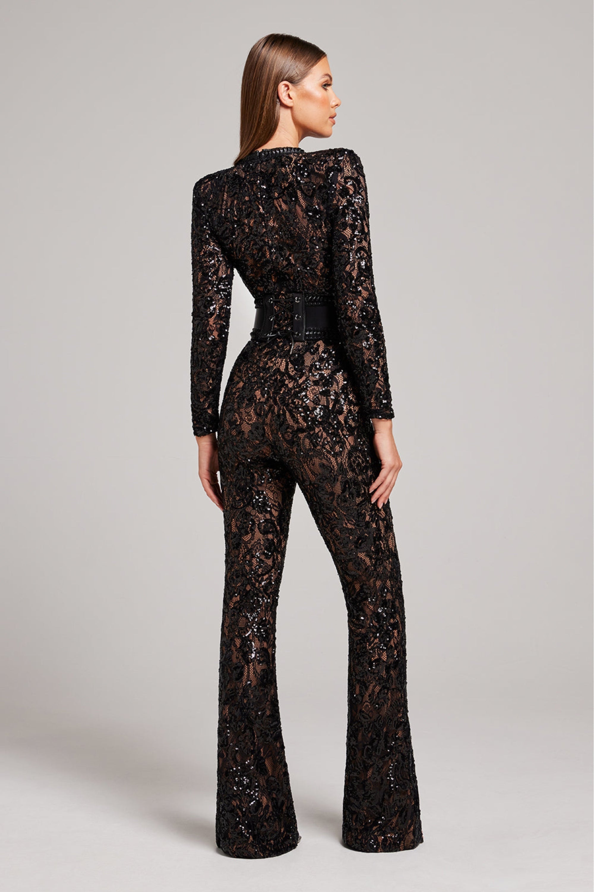 Long Sleeve Lace Jumpsuit