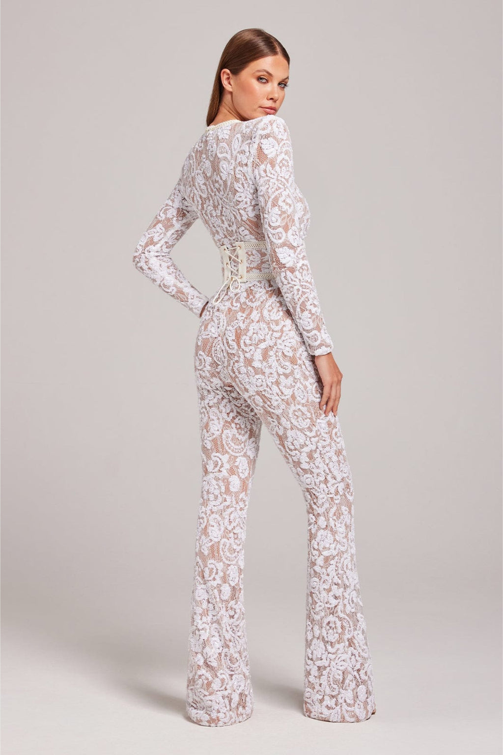 Long Sleeve Lace Jumpsuit