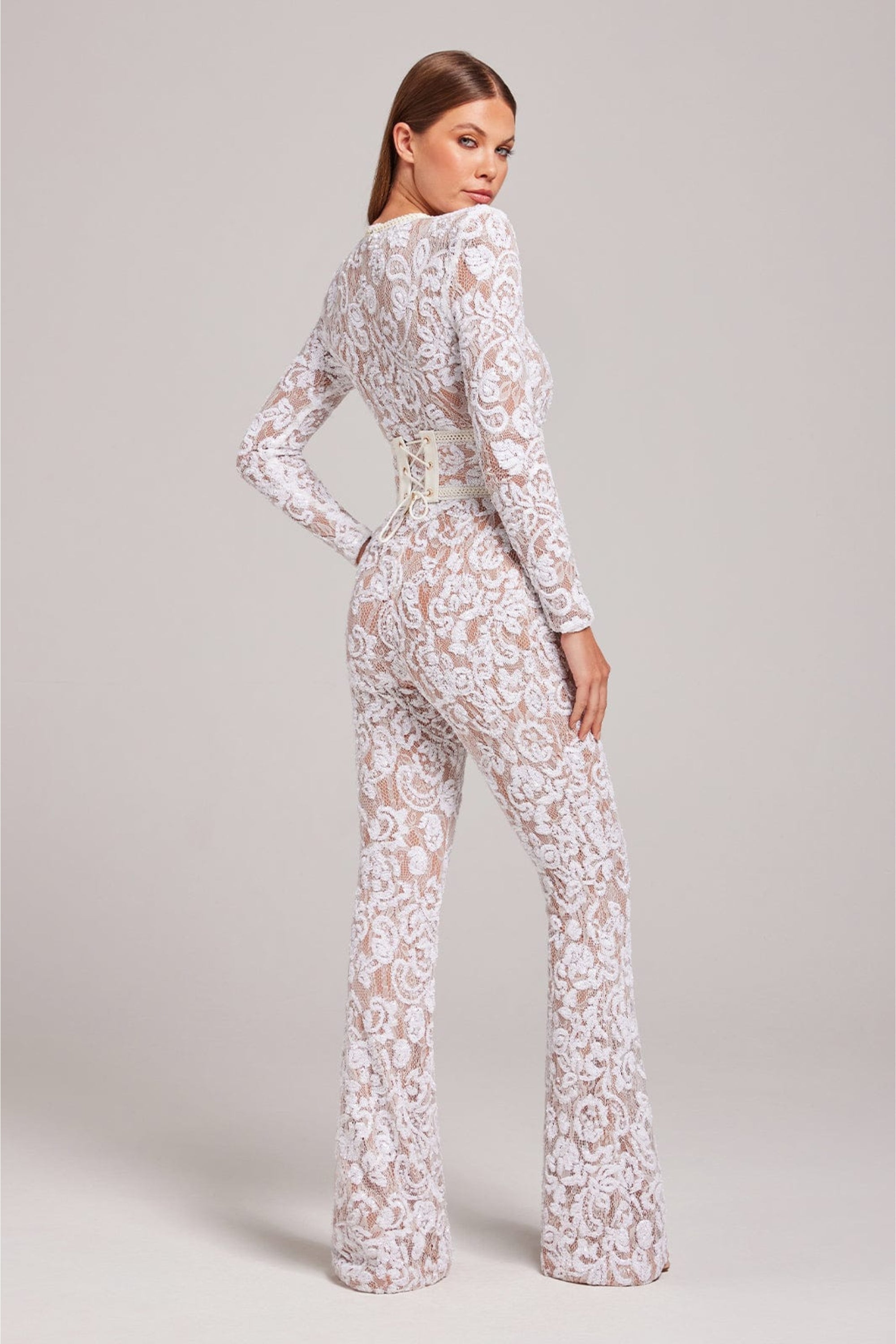 Long Sleeve Lace Jumpsuit