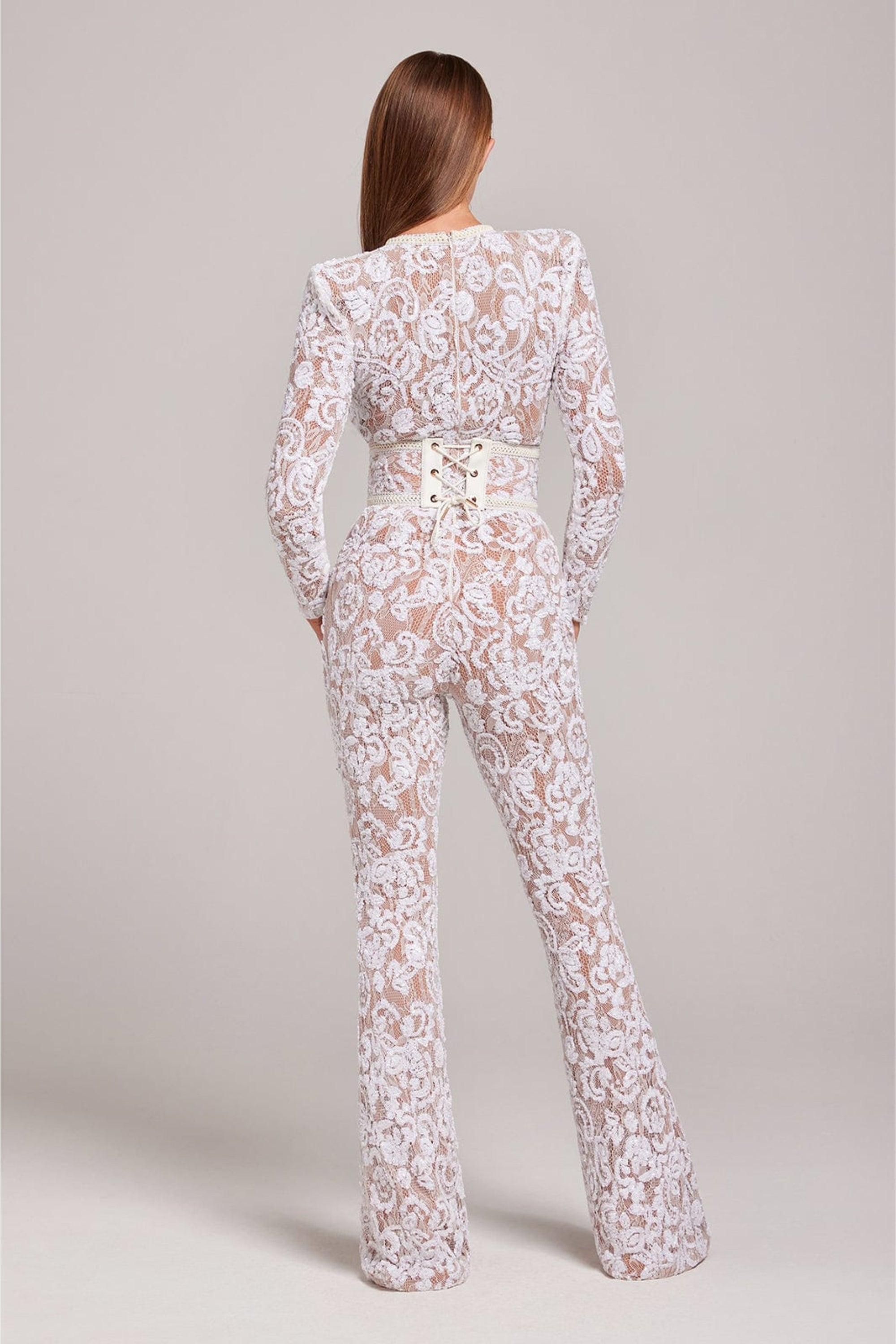 Long Sleeve Lace Jumpsuit