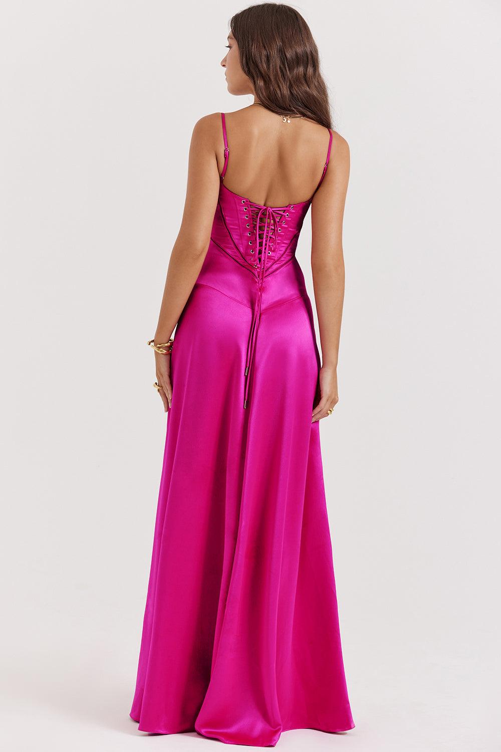 Sleeveless Bustier Maxi Dress