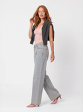 High Waist Light Wash Straight Leg Jeans