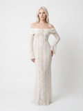 Lace Off Shoulder Maxi Dress