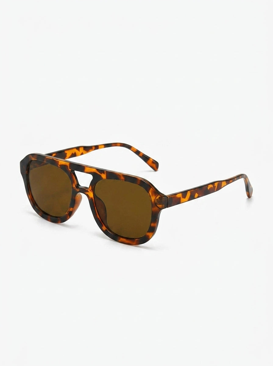 Tortoiseshell Aviator Sunglasses