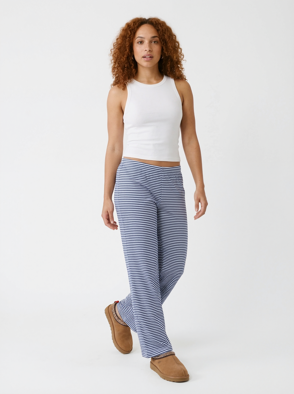 Low Rise Striped Lounge Trousers