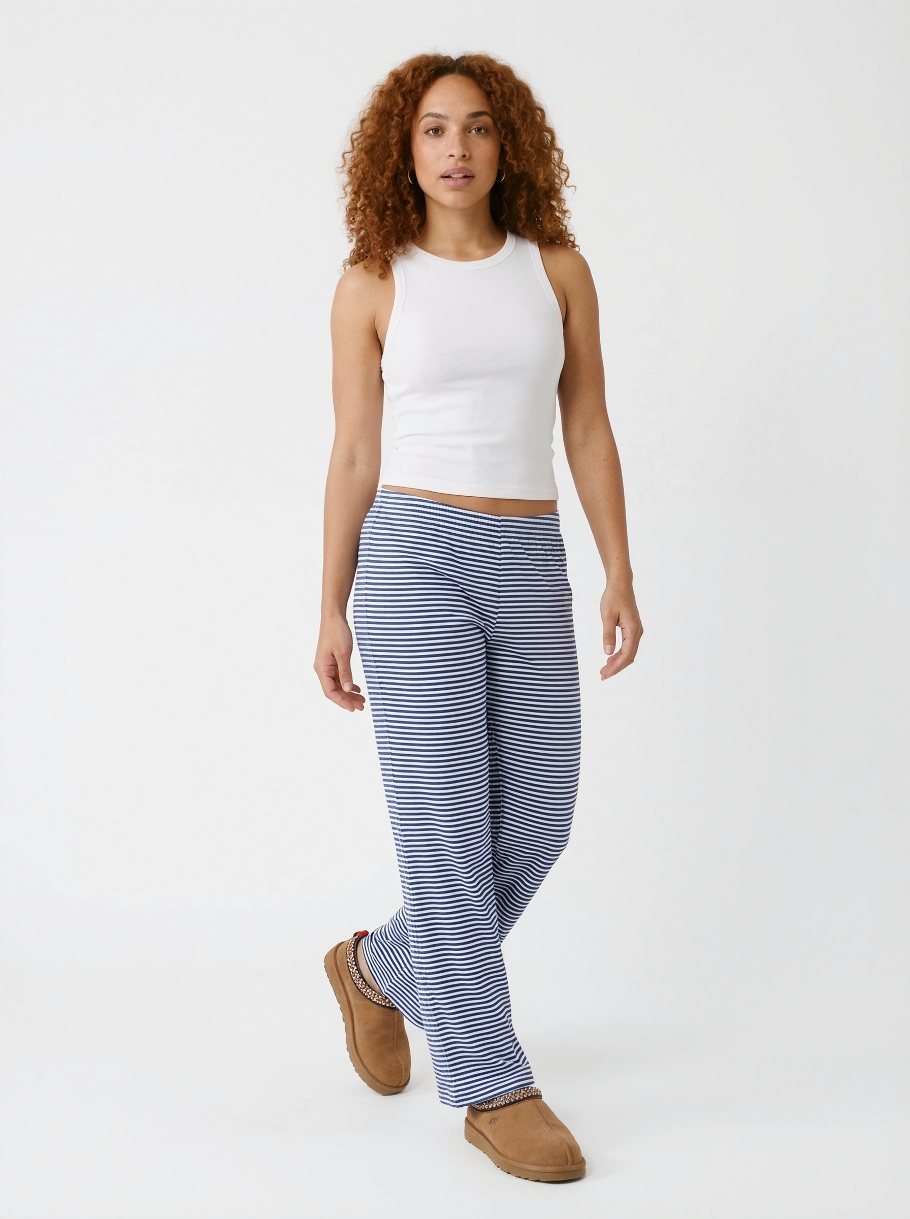 Low Rise Striped Lounge Trousers