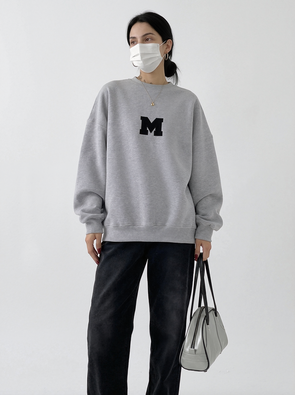 Oversized Graphic Crewneck Sweater