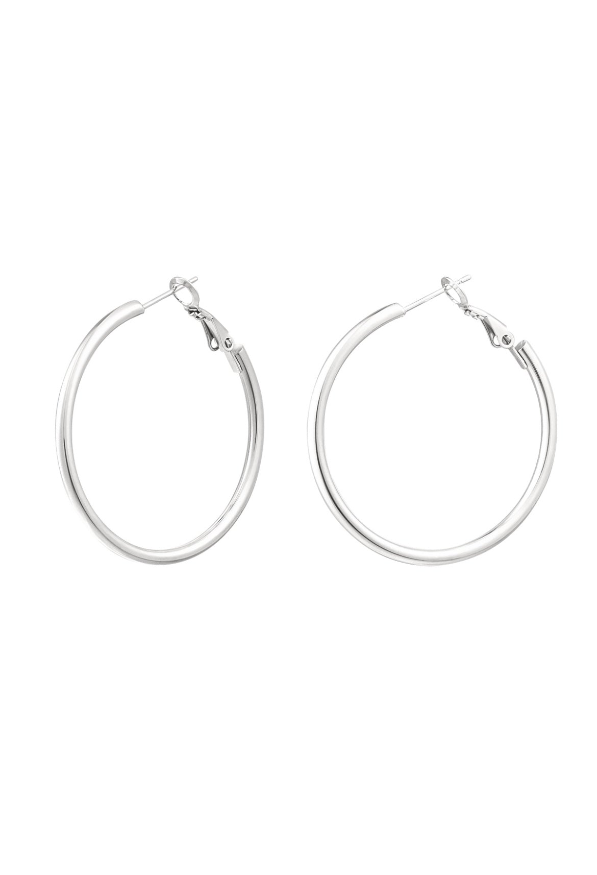 Waterproof Stainless Steel Hoop Earrings