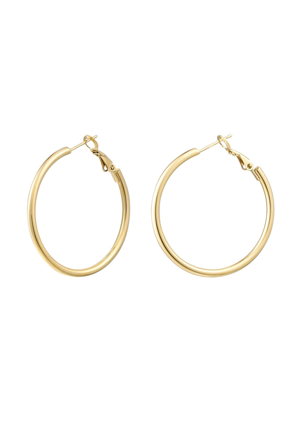 Waterproof Stainless Steel Hoop Earrings