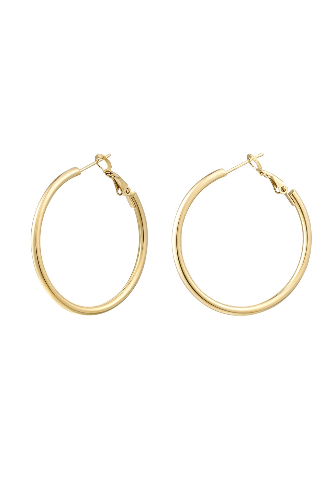 Waterproof Stainless Steel Hoop Earrings