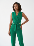 Sleeveless Wrap Jumpsuit