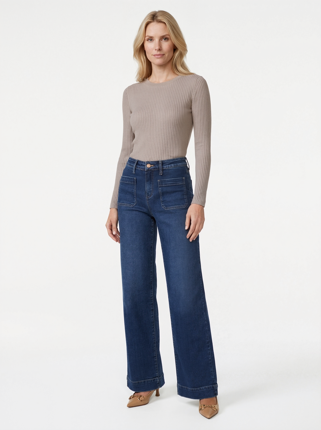High Waist Wide Leg Jeans