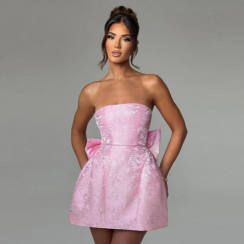 Strapless Cocktail Mini Dress