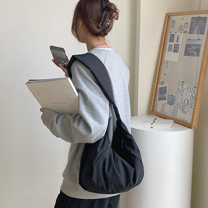 Oversized Nylon Puffer Shoulder Bag