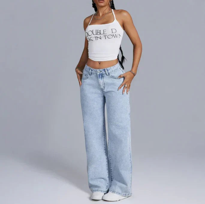 High-Waist Wide Leg Jeans