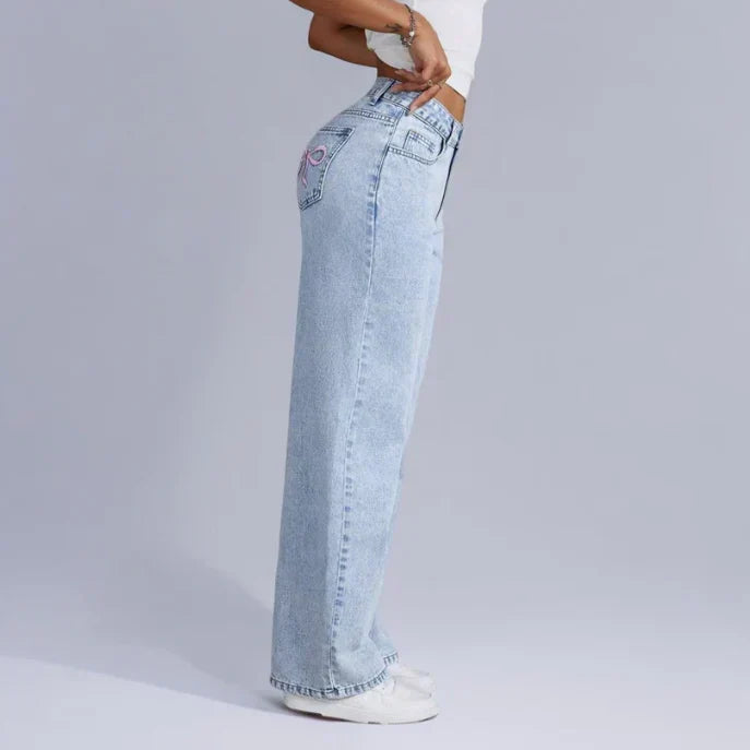 High-Waist Wide Leg Jeans
