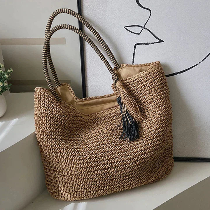 Woven Beach Tote Bag