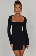 Square Neck Mini Dress