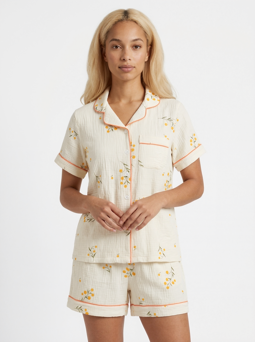Relaxed Short Sleeve Pajama Set
