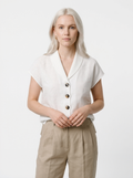 Relaxed Short Sleeve Blouse