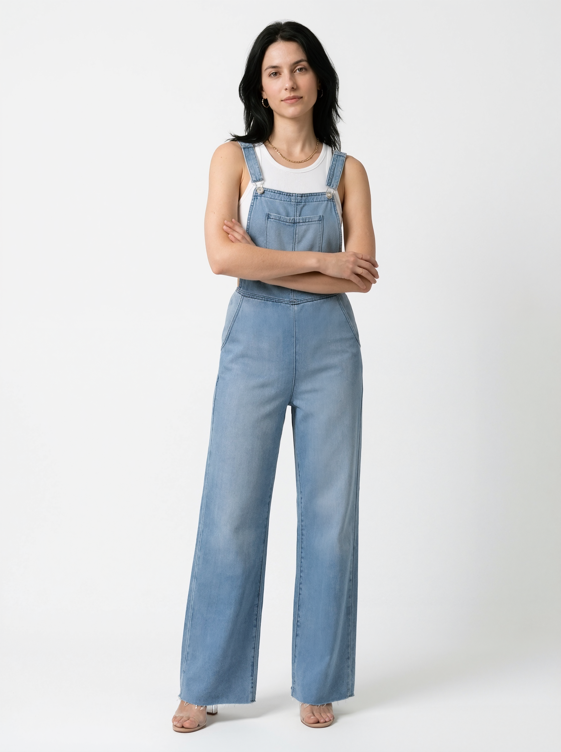 Relaxed Fit Denim Jumpsuit