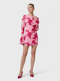 Embroidered Floral Mini Dress