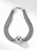 Modern Multi-Strand Ball Necklace