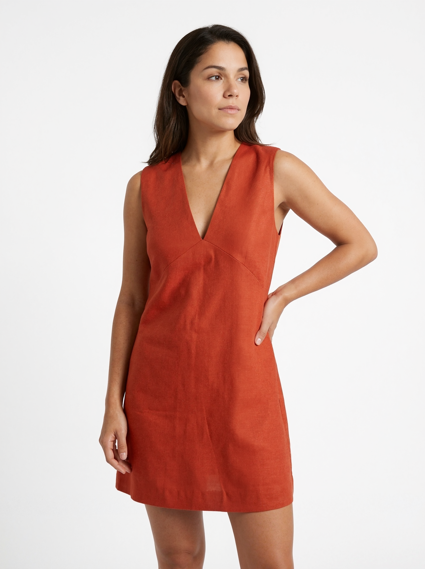 Summer Sleeveless V-Neck Dress