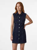 Sleeveless Denim Mini Dress