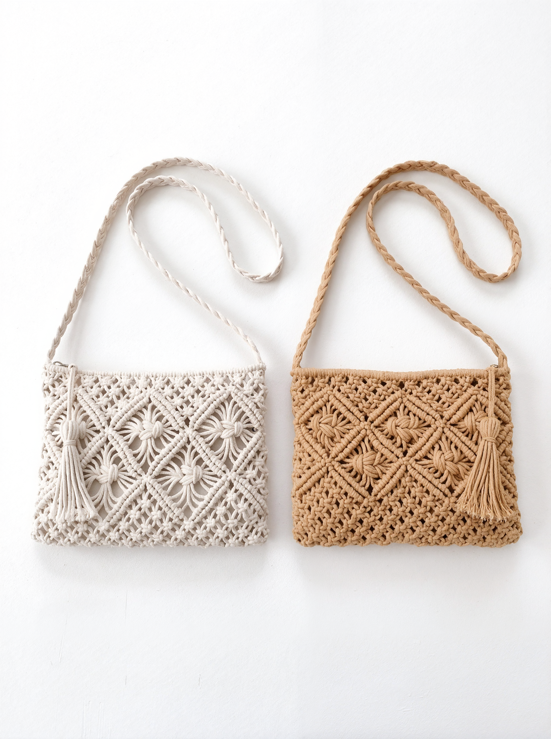 Boho Macrame Crossbody Shoulder Bag
