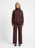 Soft Ribbed Turtleneck & Pants Set