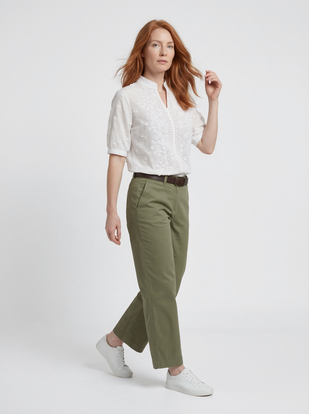 Floral Eyelet Blouse