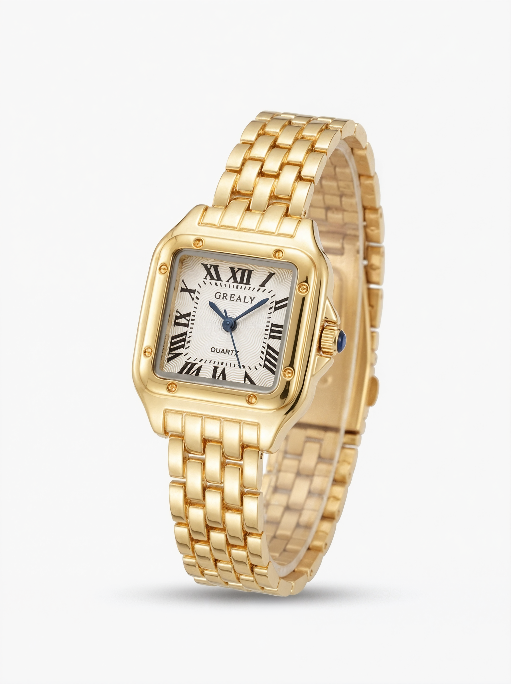Square Vintage Gold Quartz Watch