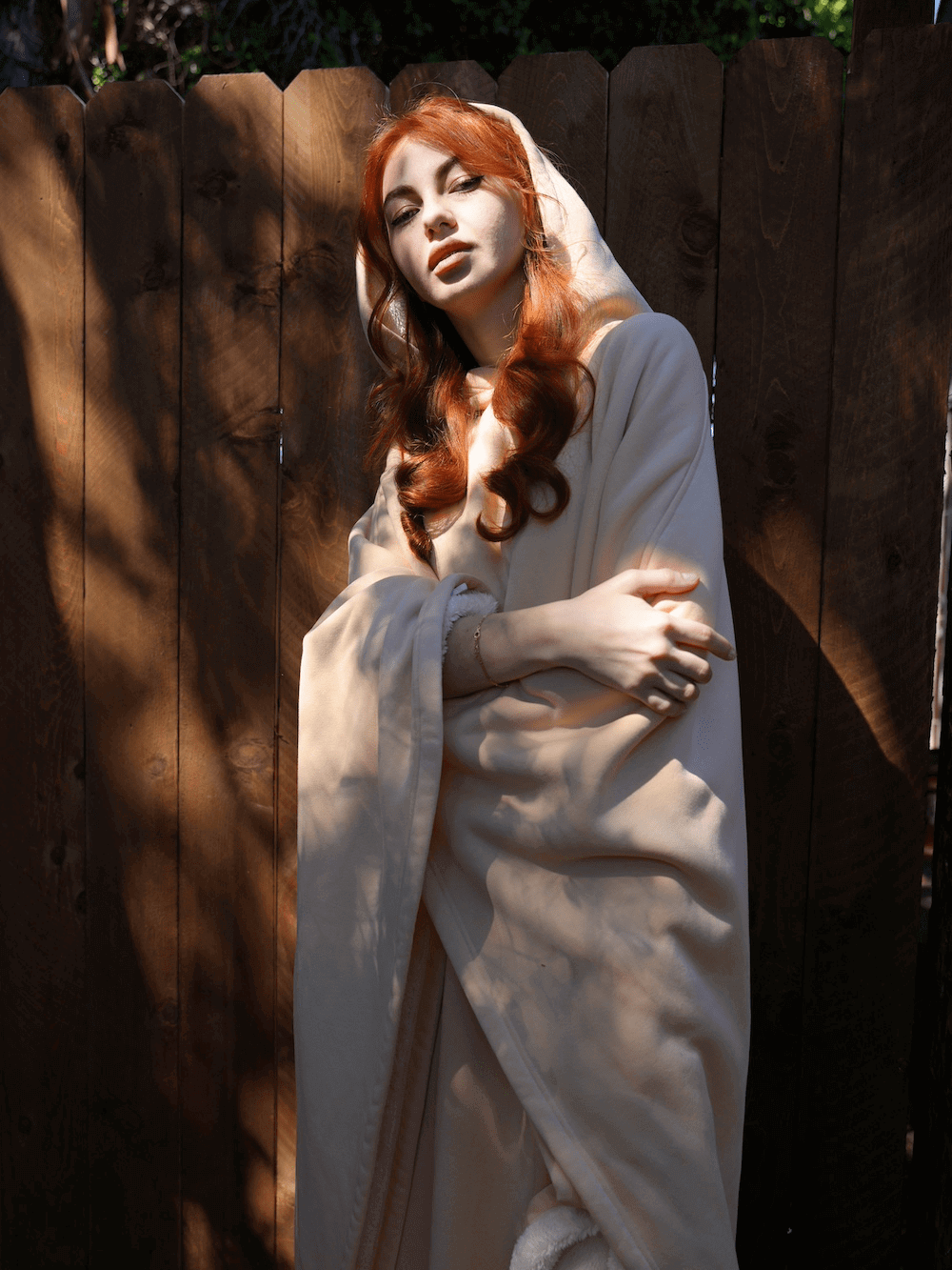 Oversized Hooded Wearable Blanket