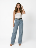 Glitter High-Waist Jeans