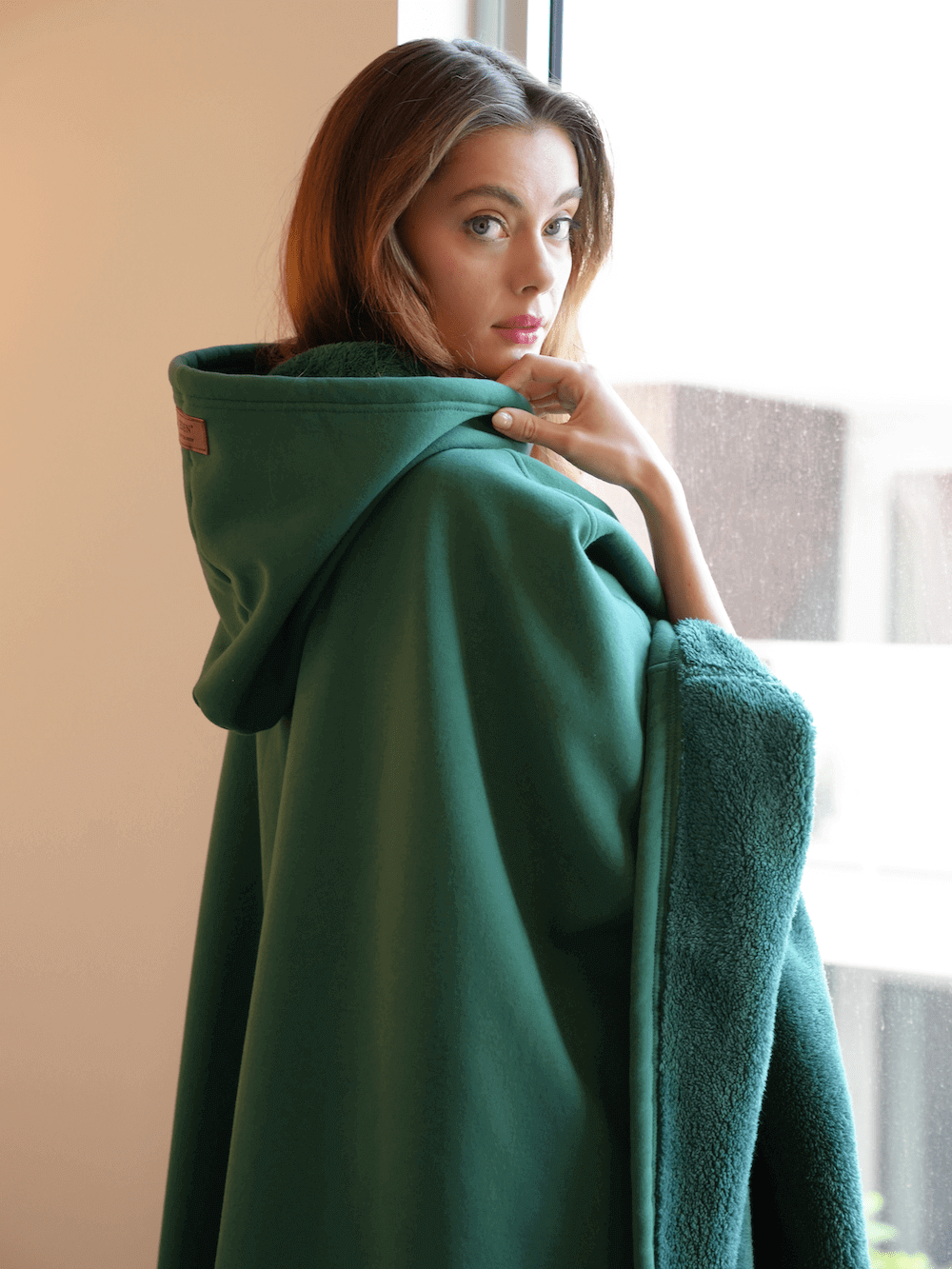 Oversized Hooded Wearable Blanket