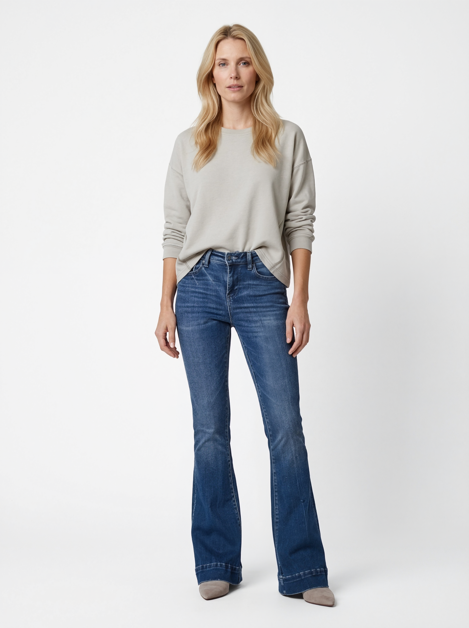 High Waist Bootcut Jeans