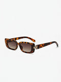 Chunky Leopard Print Square Sunglasses