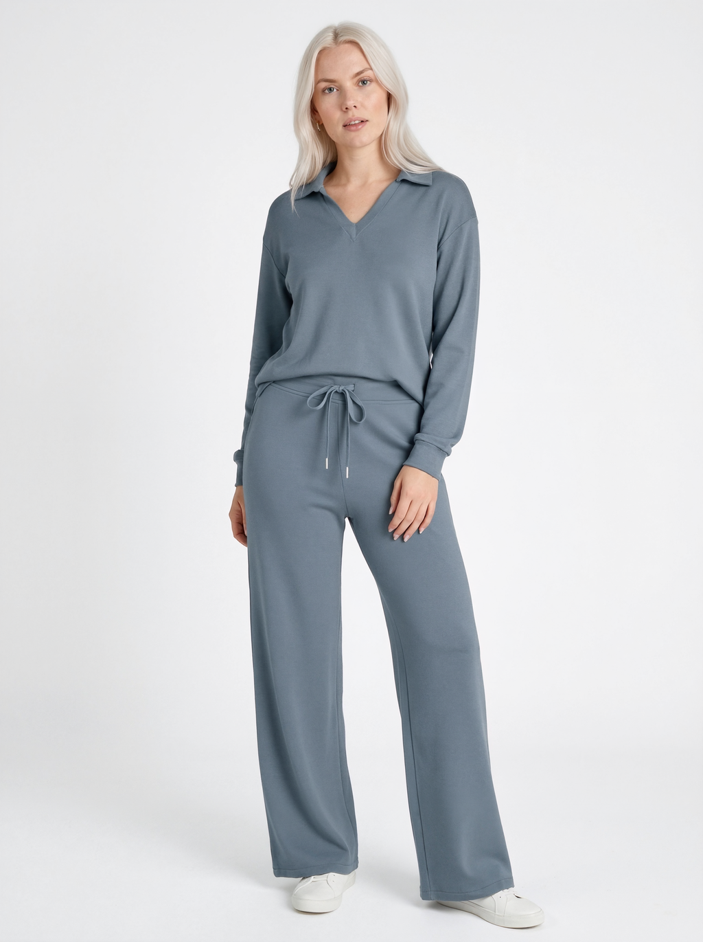 Collared Lounge Set