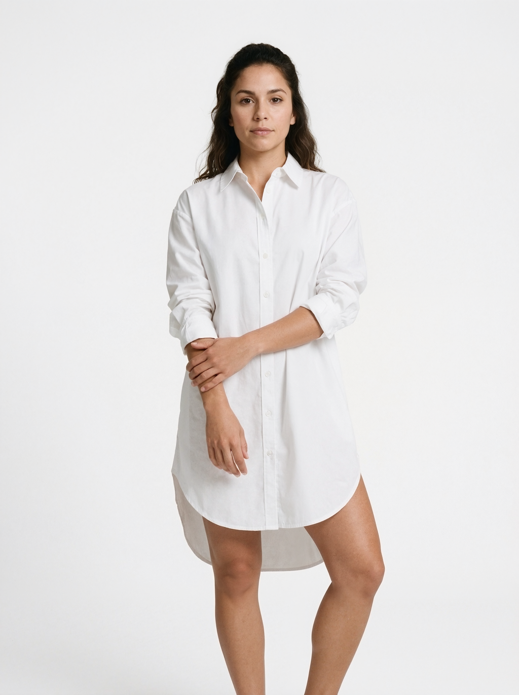 Relaxed Oversized Blouse Dress