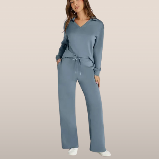 Collared Lounge Set