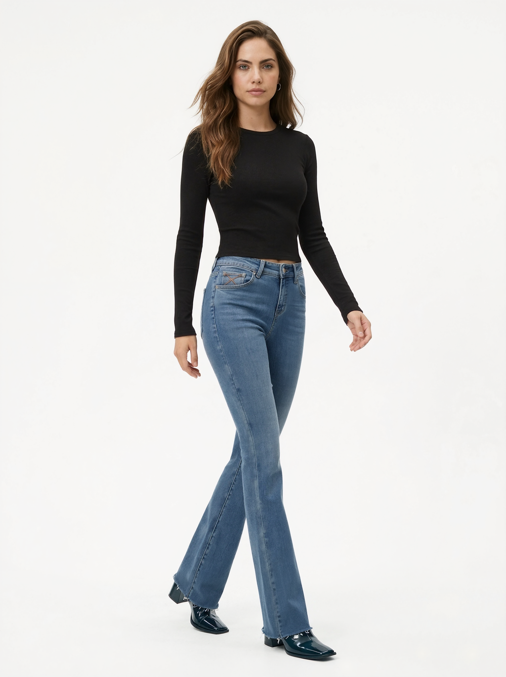 High Waist Bootcut Jeans