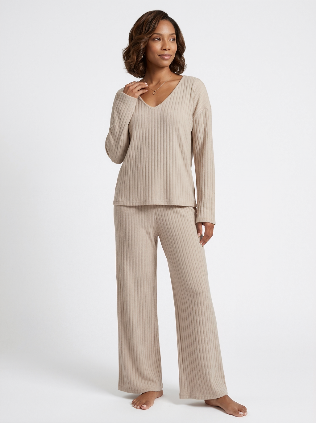 Ribbed Loungewear Set
