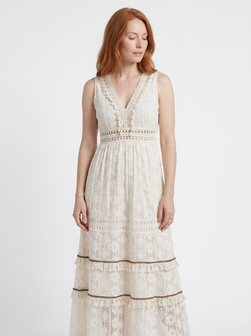 Boho Lace Maxi Dress