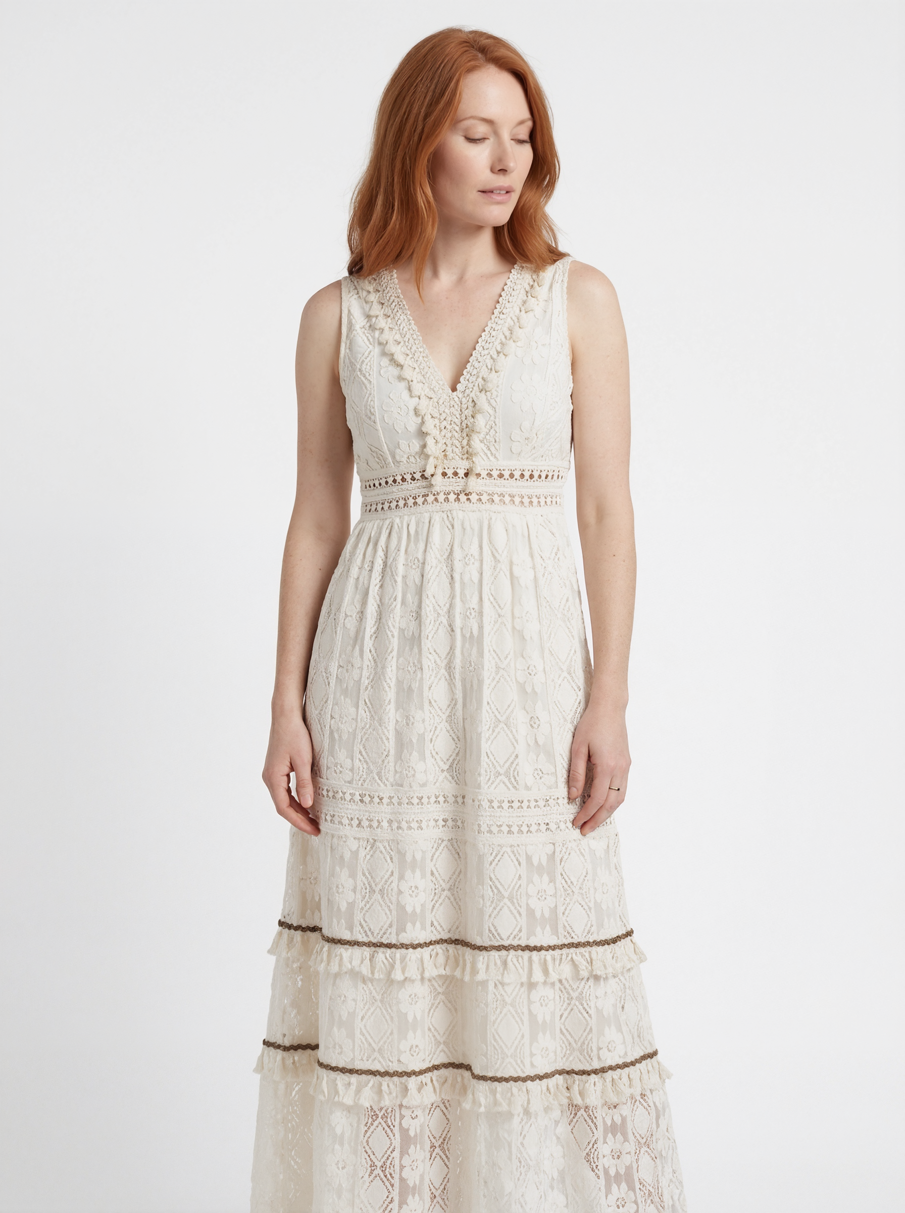 Boho Lace Maxi Dress