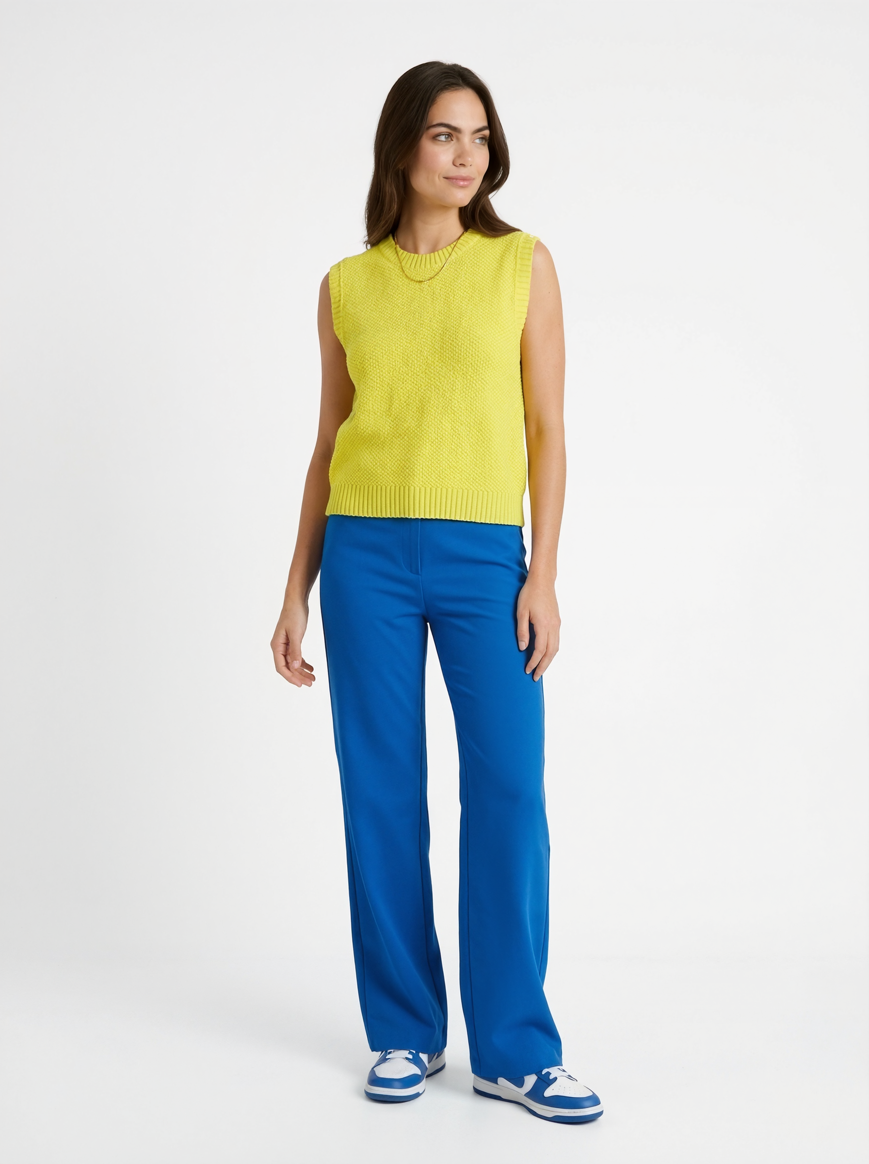 Textured Knit Sleeveless Top
